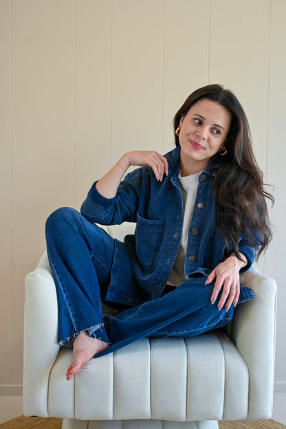 Beacon Knit Jacket - Ocean