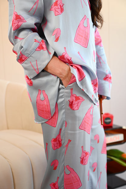 Takeout Long Pajama Set by NEENDI