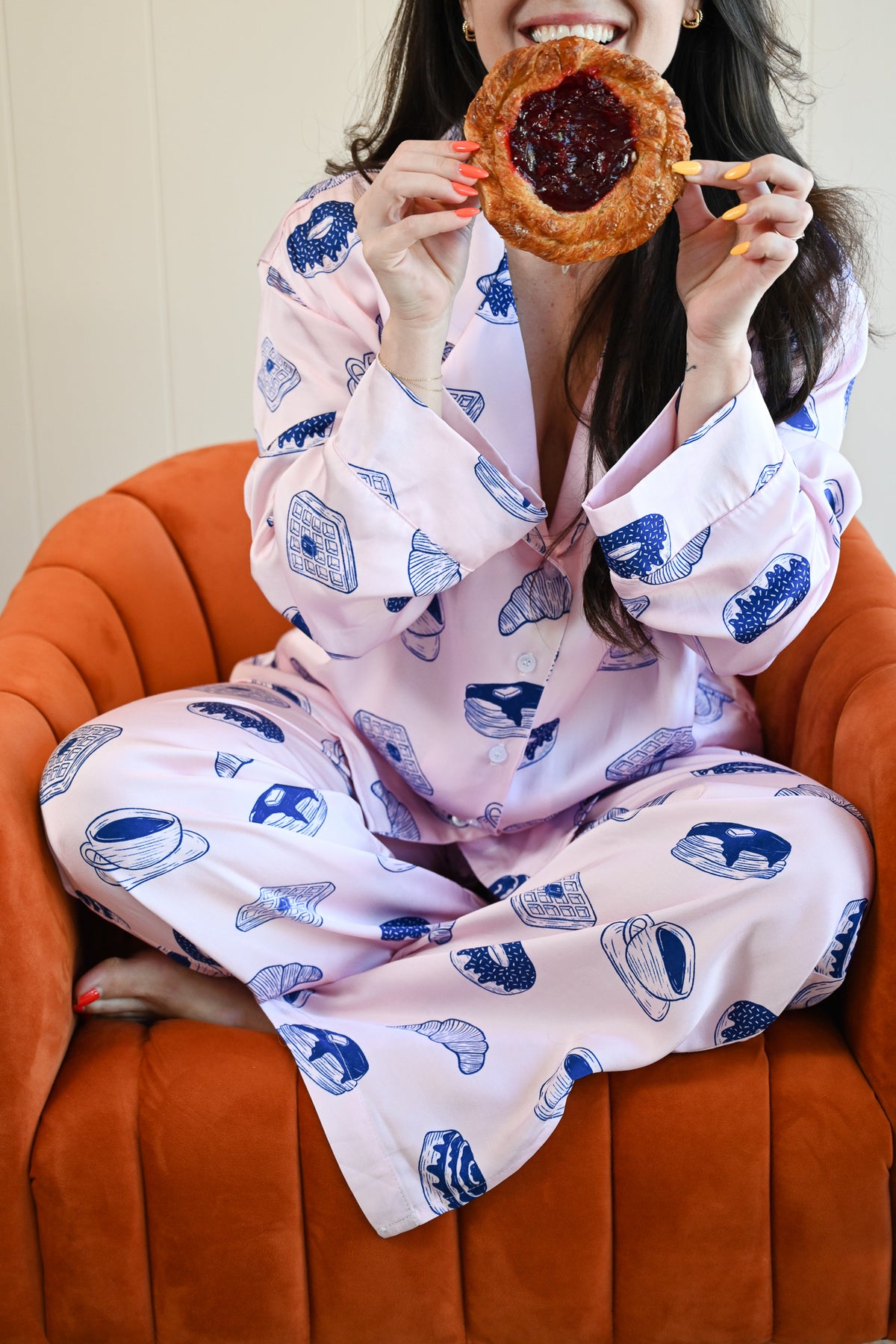 Breakfast Long Pajama Set by NEENDI