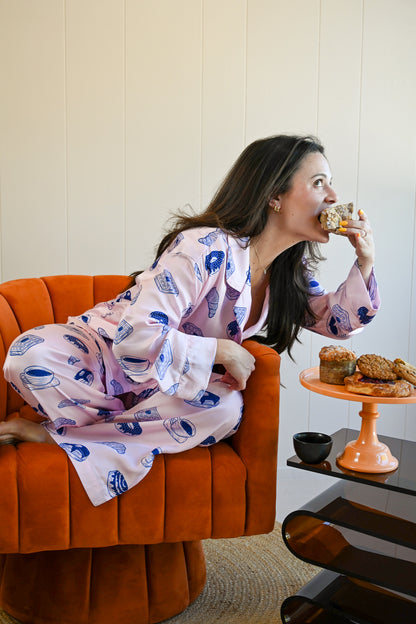 Breakfast Long Pajama Set by NEENDI