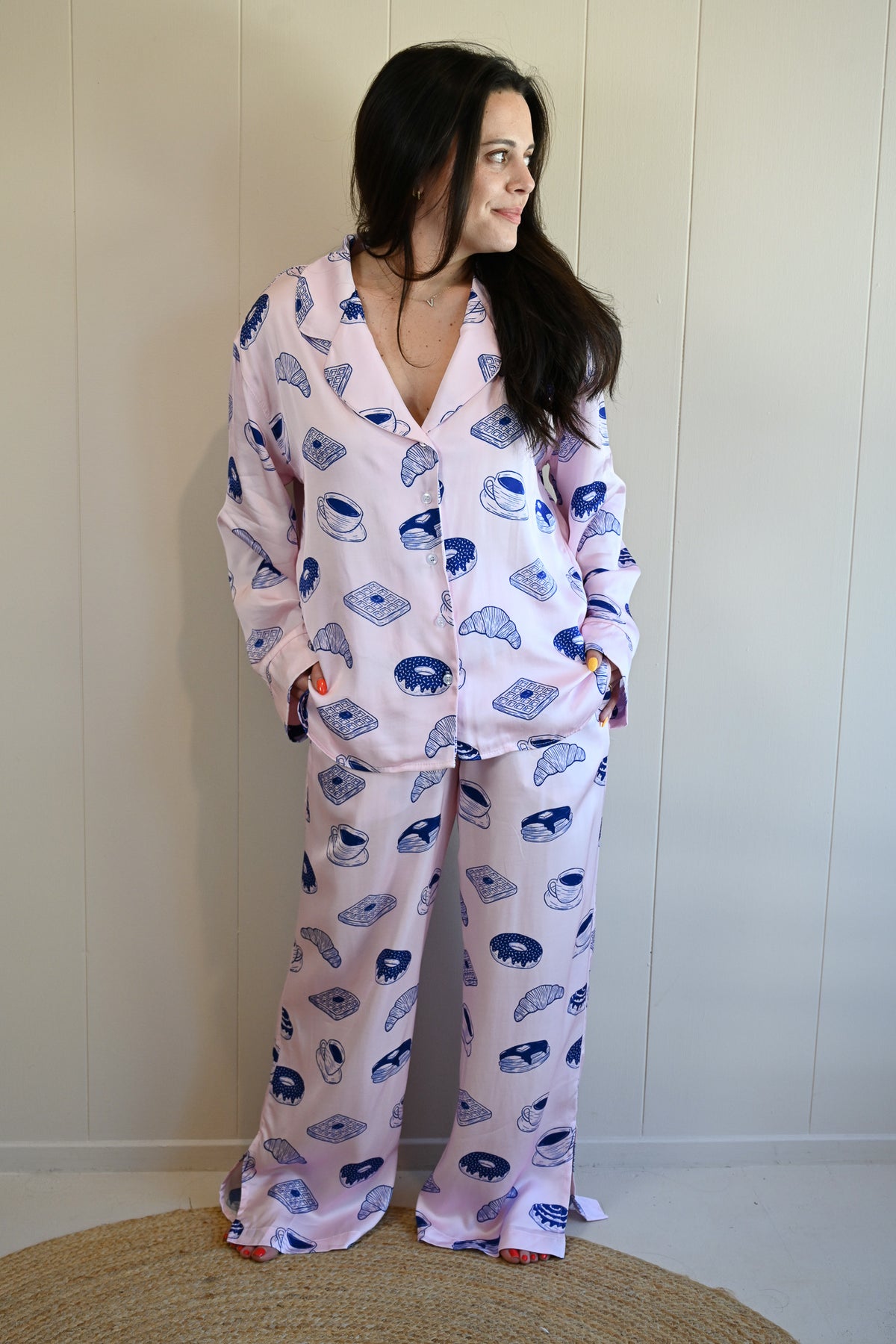 Breakfast Long Pajama Set by NEENDI