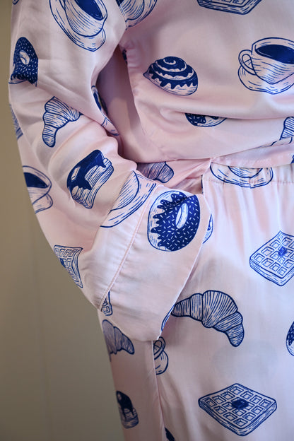 Breakfast Long Pajama Set by NEENDI