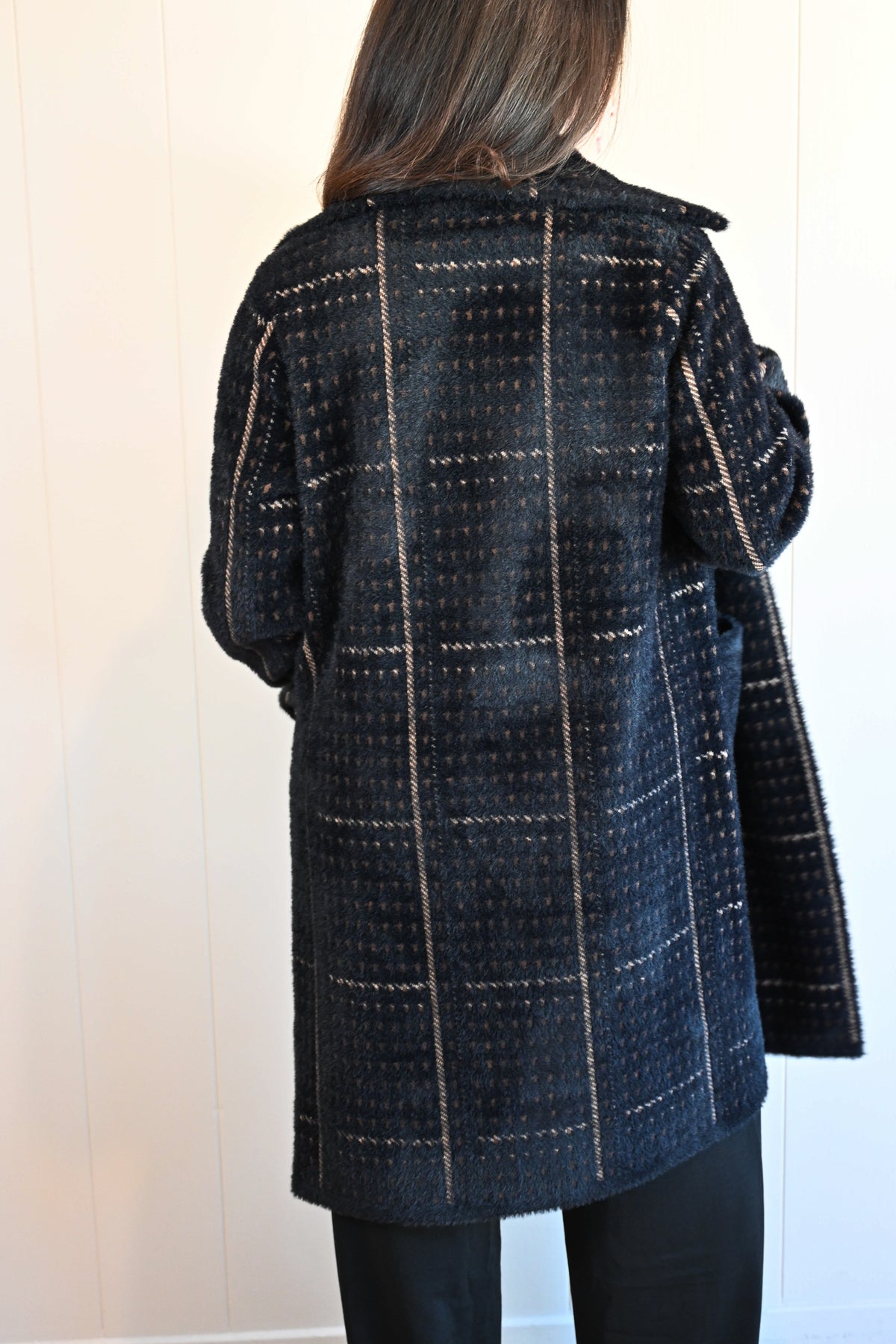 David Avenue Hounds Tooth Coat