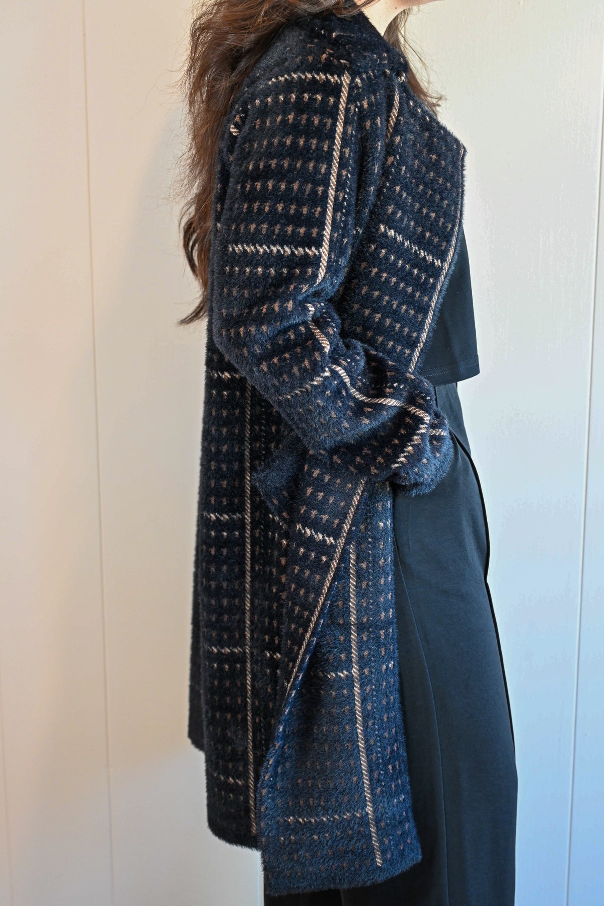 David Avenue Hounds Tooth Coat