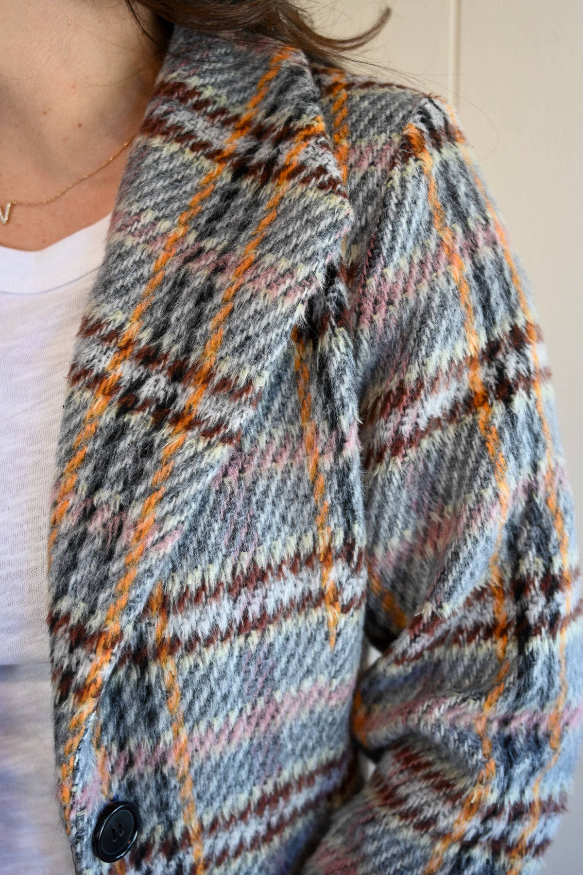 Adobe Lane Plaid Coat
