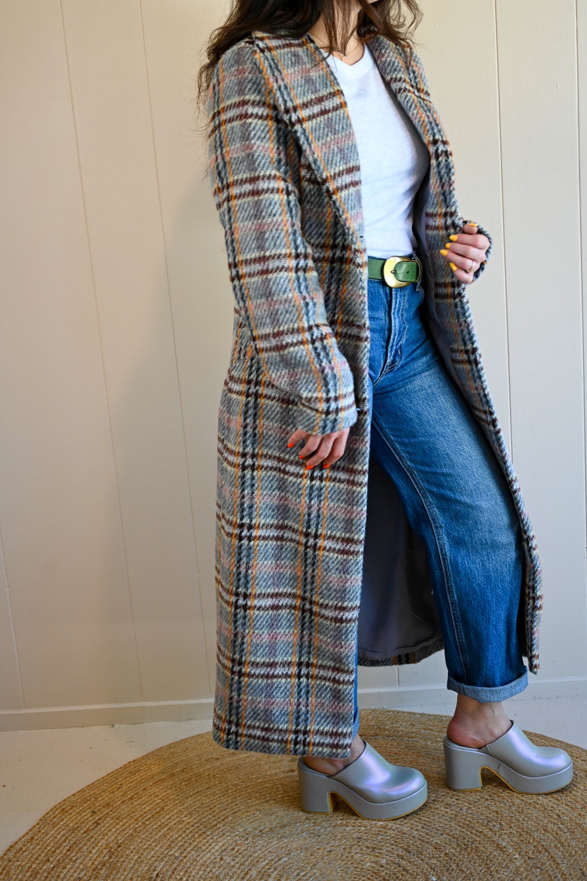 Adobe Lane Plaid Coat