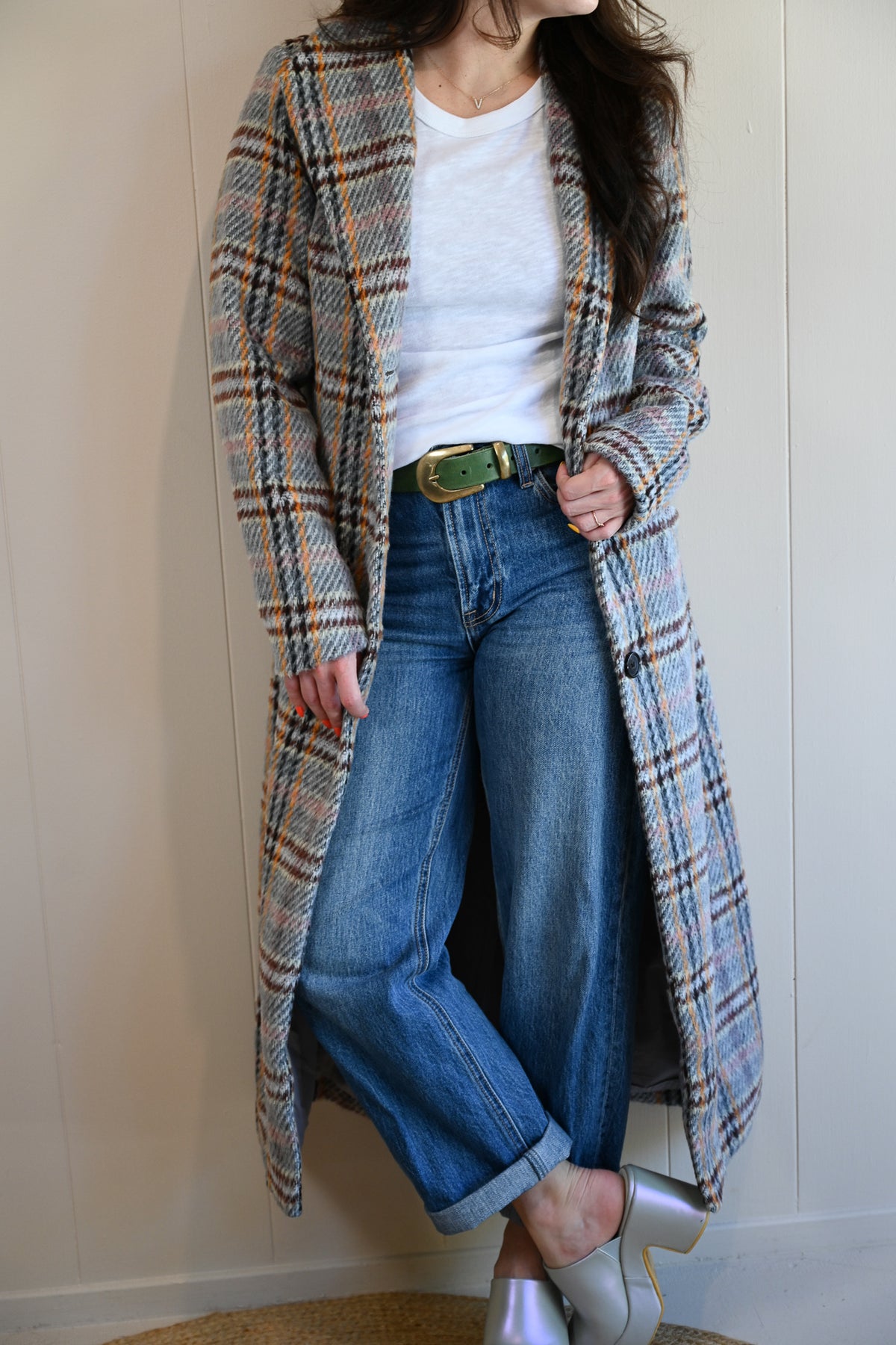Adobe Lane Plaid Coat