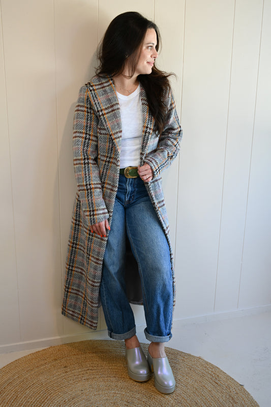 Adobe Lane Plaid Coat