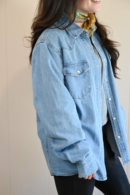 Cypress Denim Shirt Medium Wash by VNTNA