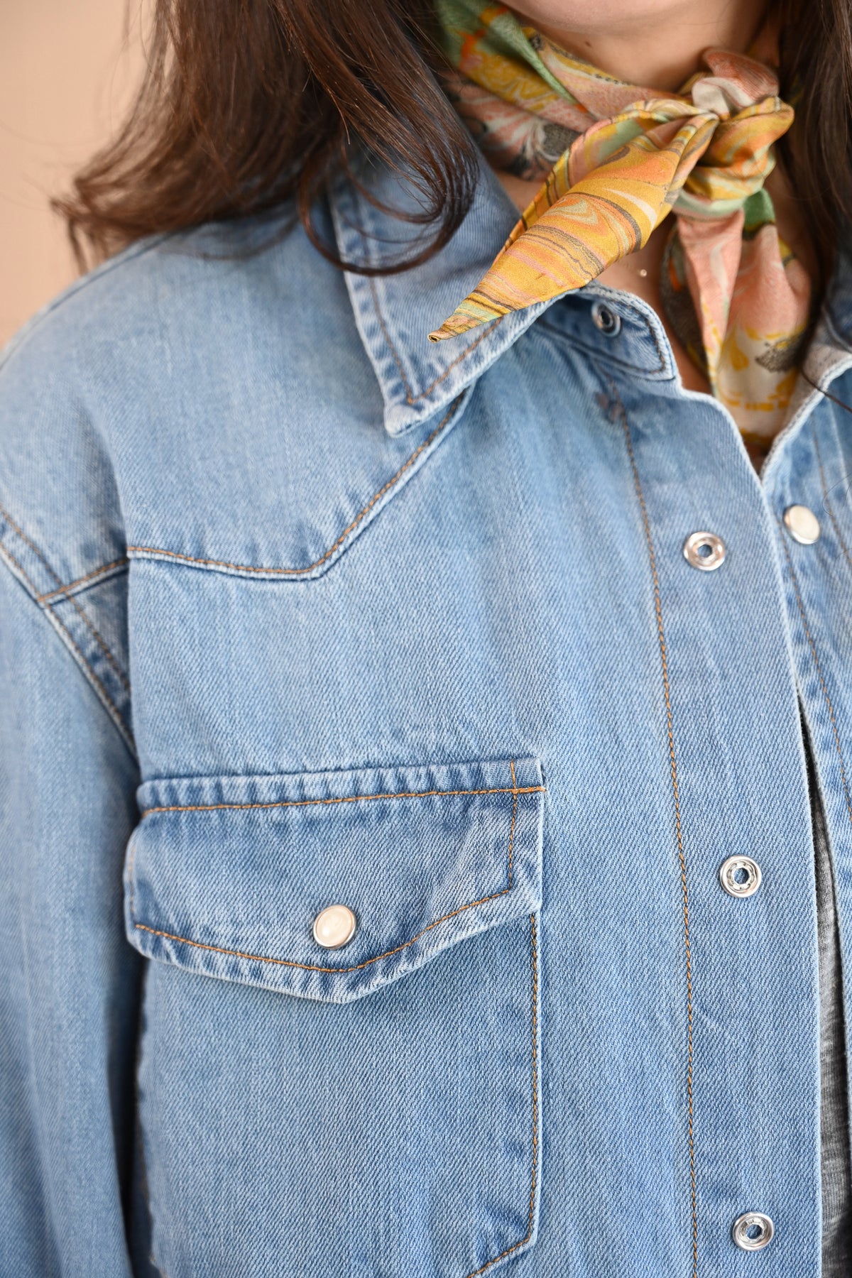 Cypress Denim Shirt Medium Wash by VNTNA