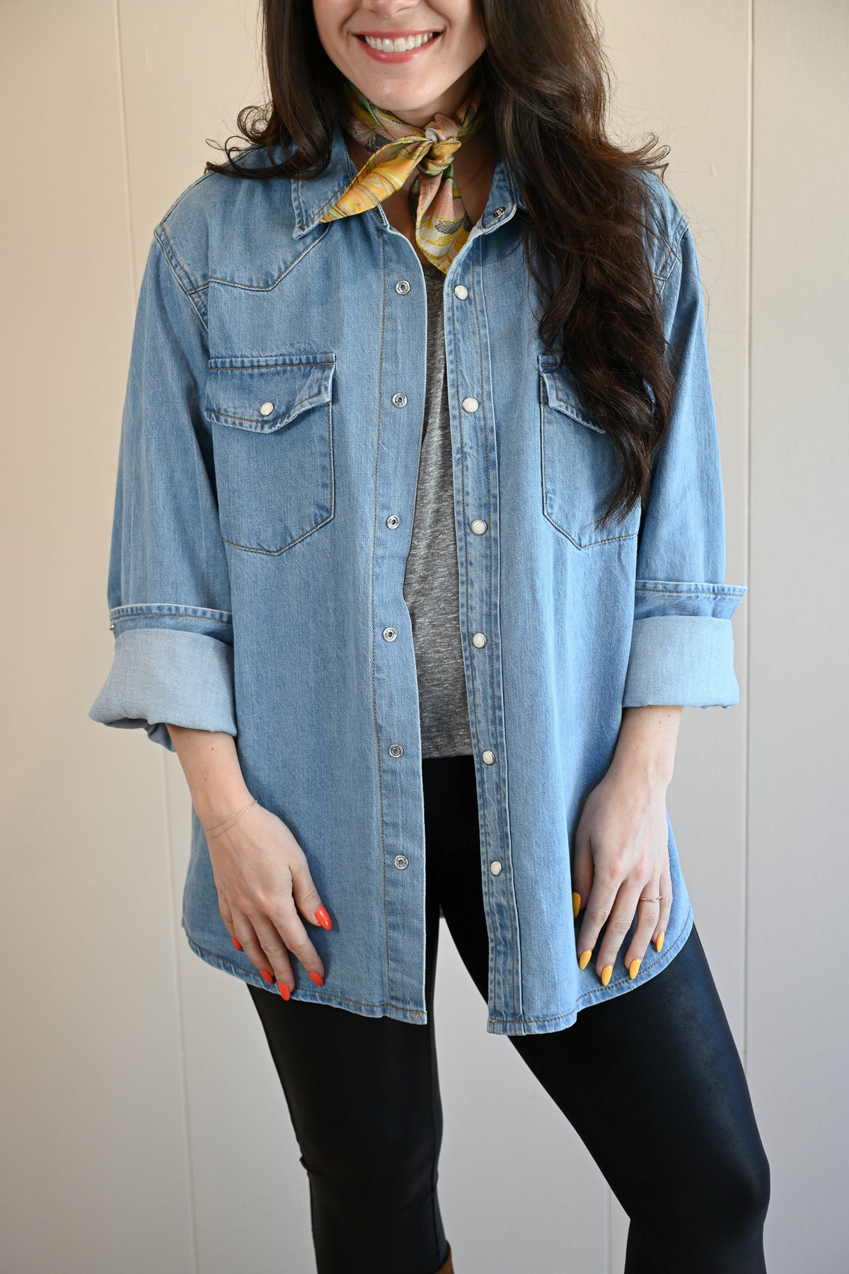 Cypress Denim Shirt Medium Wash by VNTNA