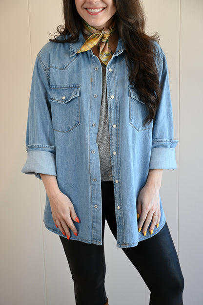 Cypress Denim Shirt Medium Wash by VNTNA
