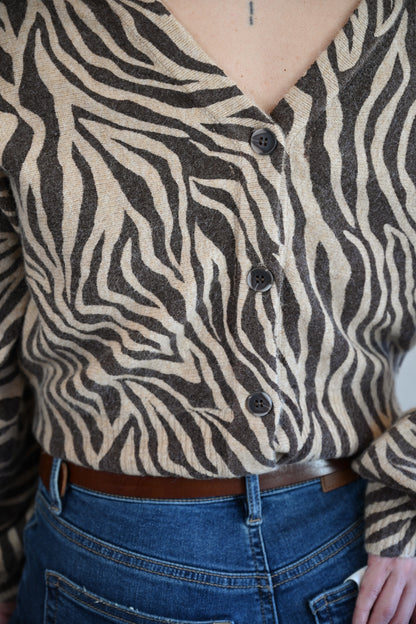 Lighthouse Avenue Zebra Cardigan
