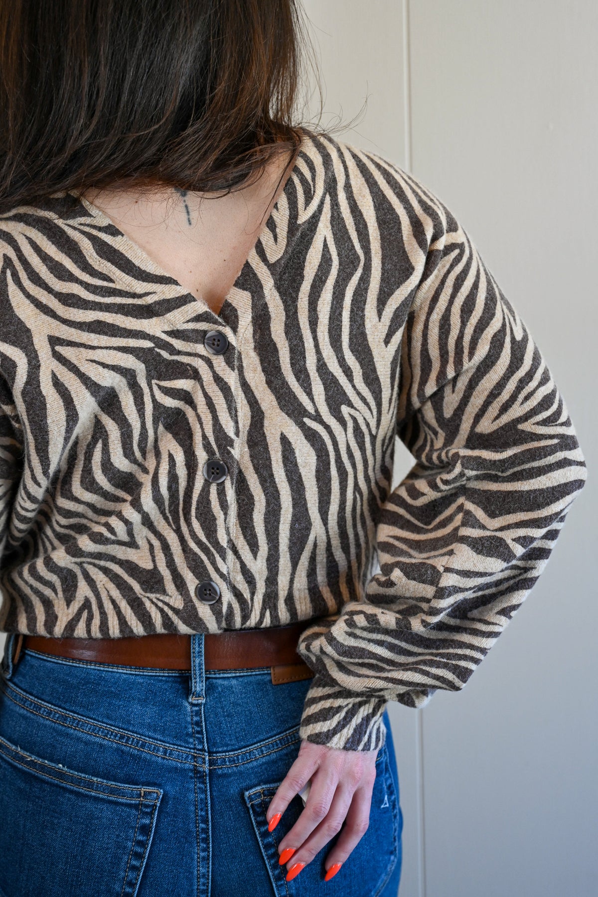 Lighthouse Avenue Zebra Cardigan