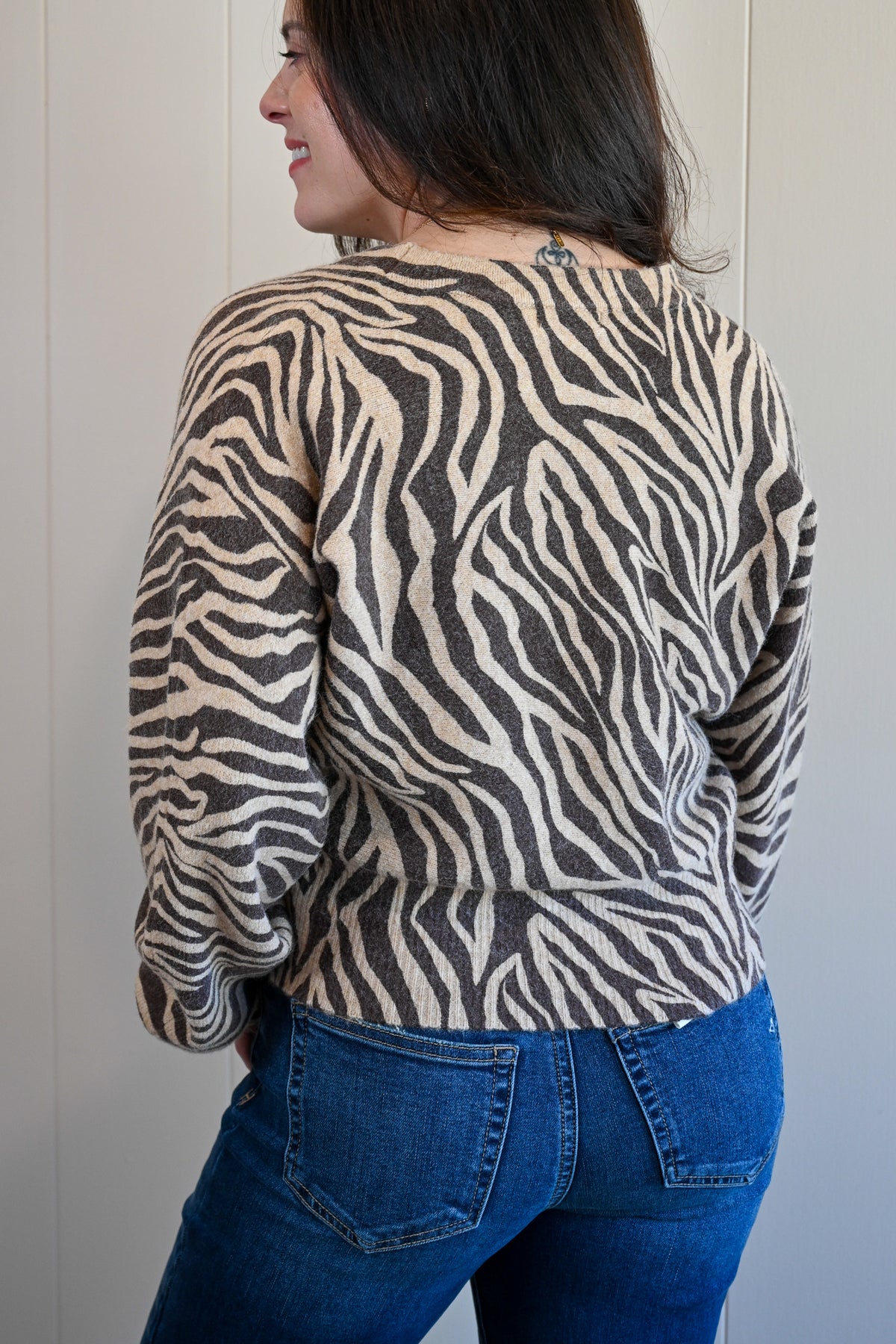 Lighthouse Avenue Zebra Cardigan
