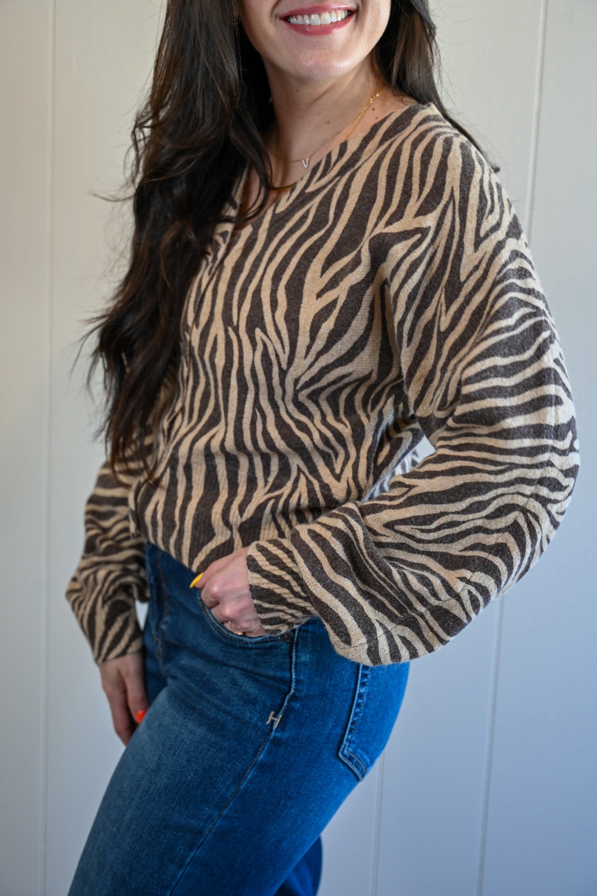 Lighthouse Avenue Zebra Cardigan