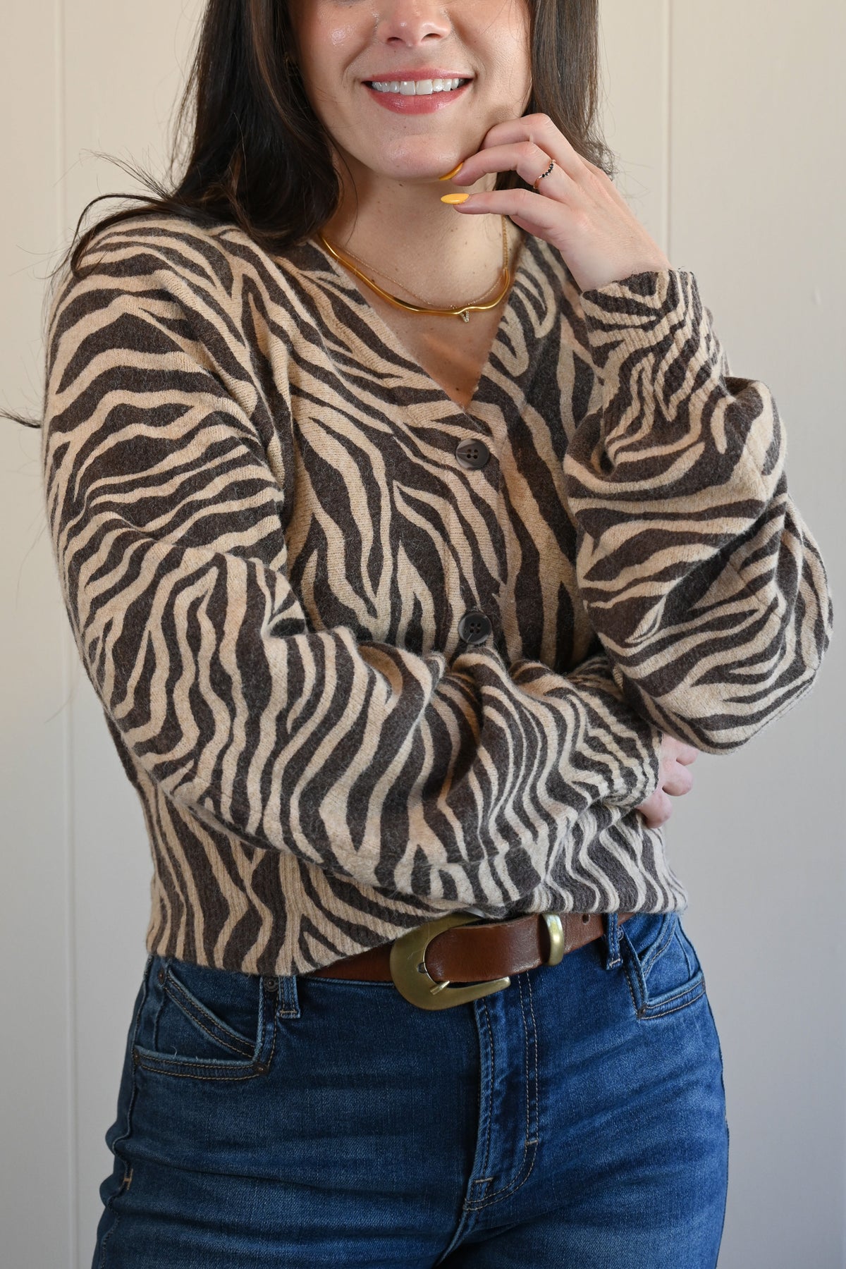 Lighthouse Avenue Zebra Cardigan