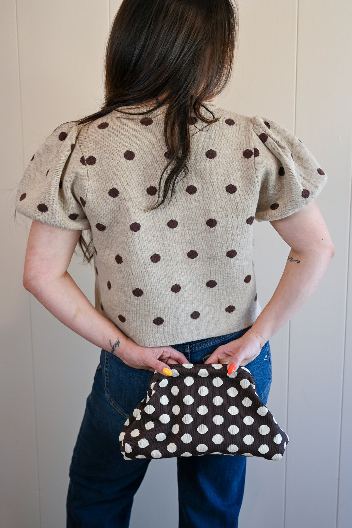 Esplanade Avenue Polka Dot Sweater