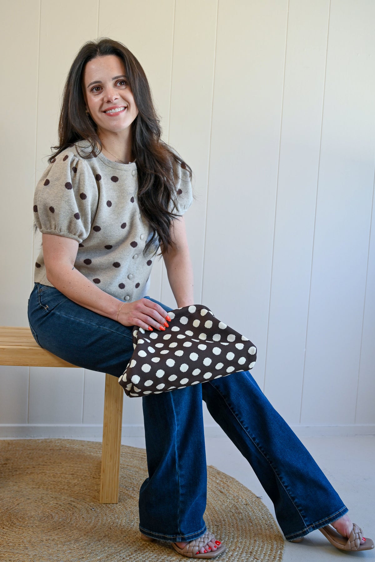 Esplanade Avenue Polka Dot Sweater