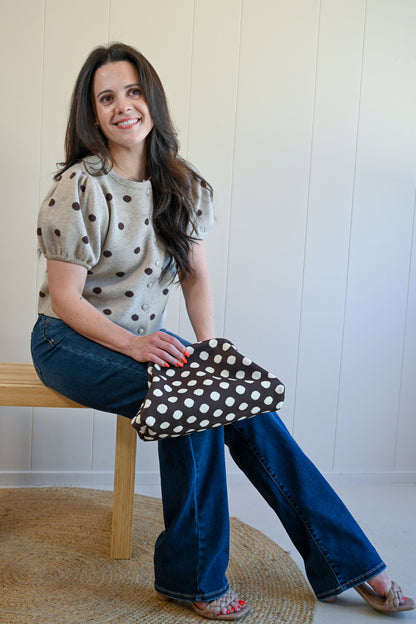 Esplanade Avenue Polka Dot Sweater