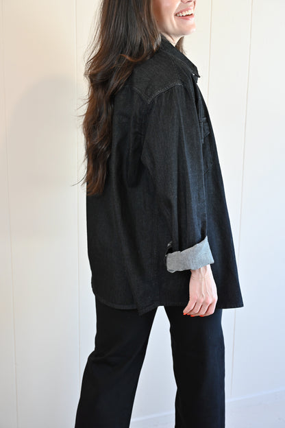Cypress Denim Shirt Vintage Coal by VNTNA
