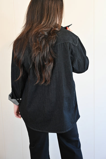 Cypress Denim Shirt Vintage Coal by VNTNA