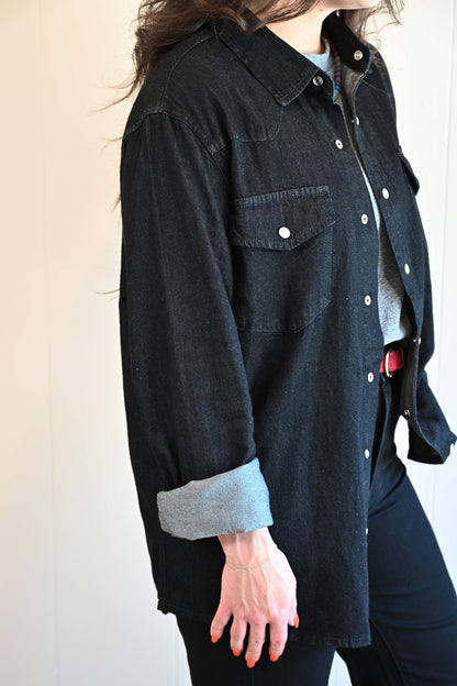 Cypress Denim Shirt Vintage Coal by VNTNA