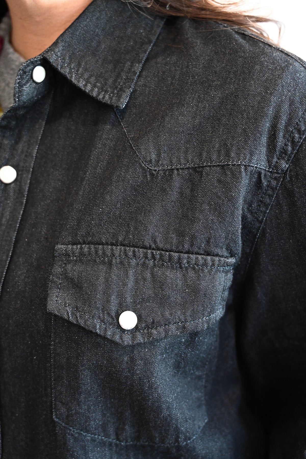 Cypress Denim Shirt Vintage Coal by VNTNA