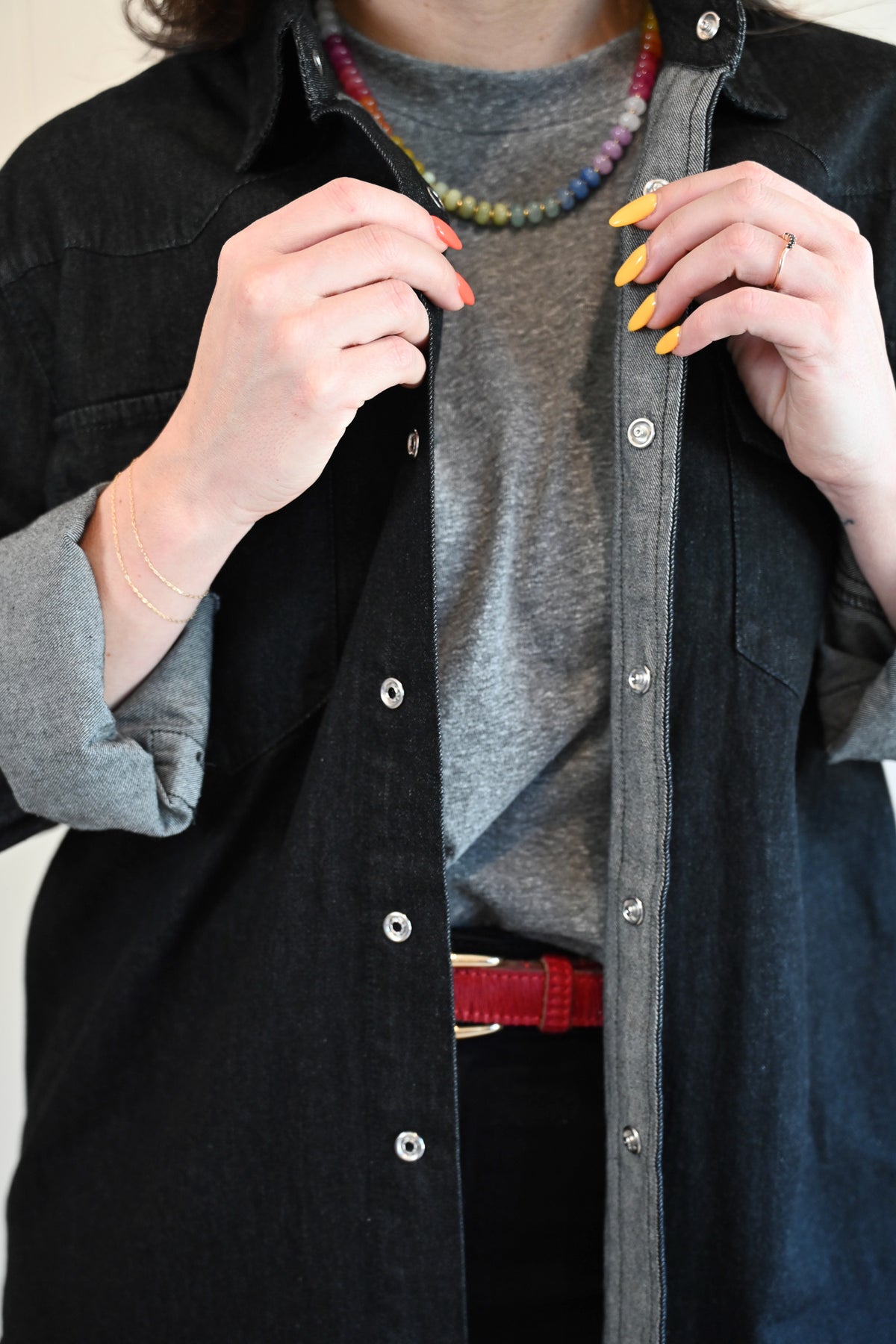 Cypress Denim Shirt Vintage Coal by VNTNA