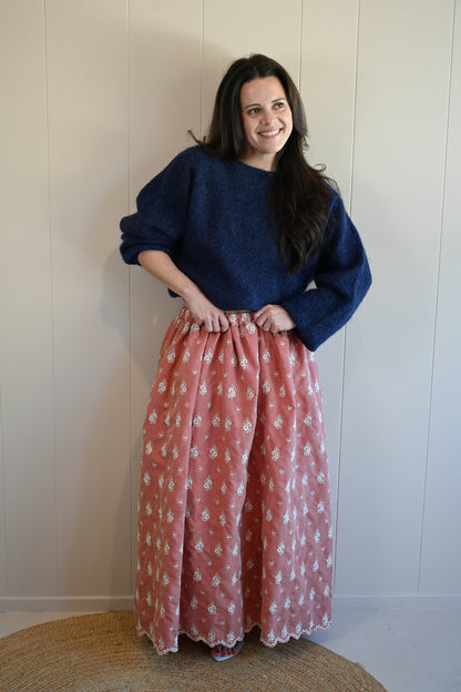 Pacific Avenue Embroidered Skirt