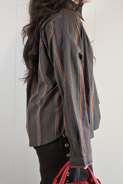 Park Place Collar Stripe Blouse