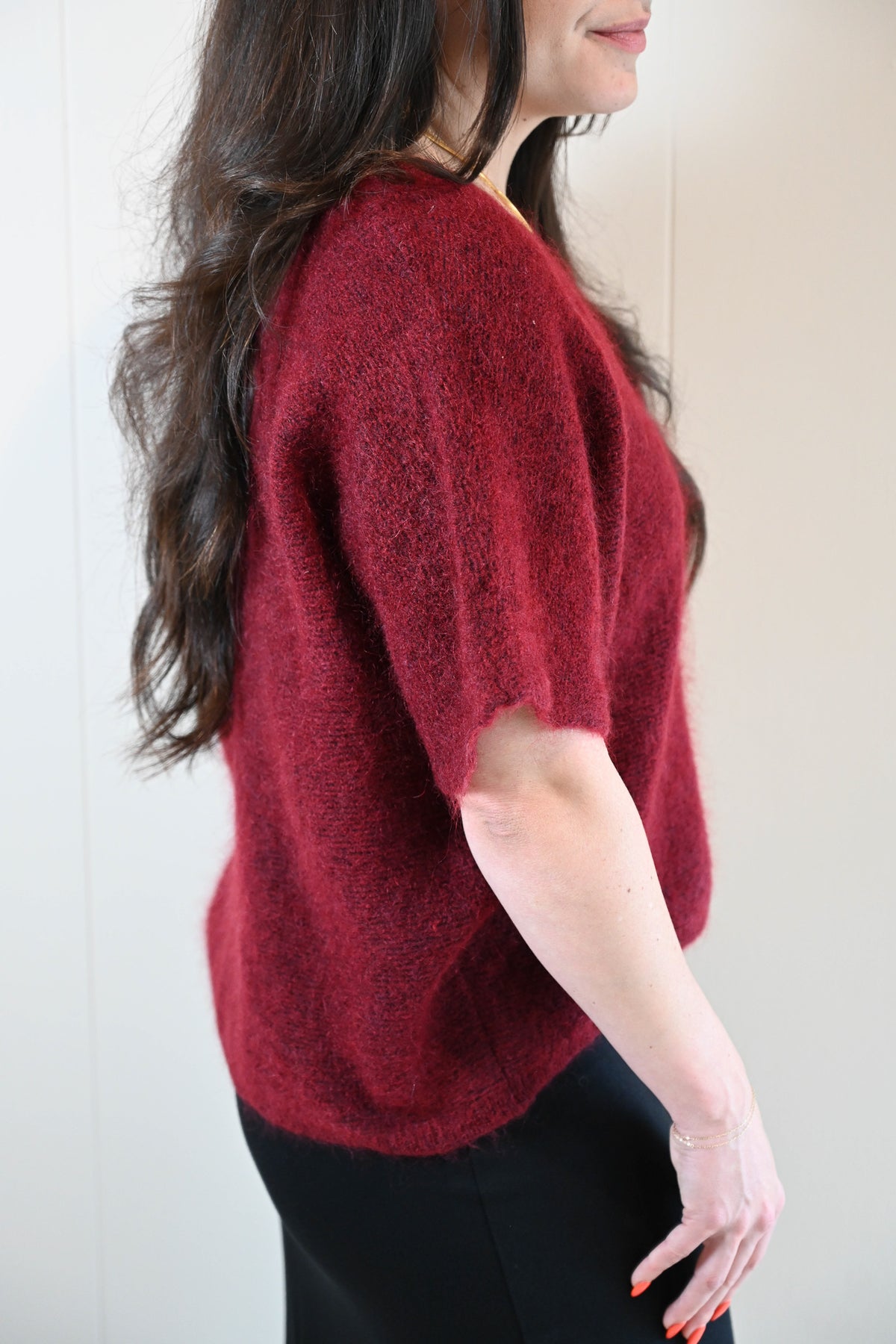 Evergreen Road Short Sleeve Sweater