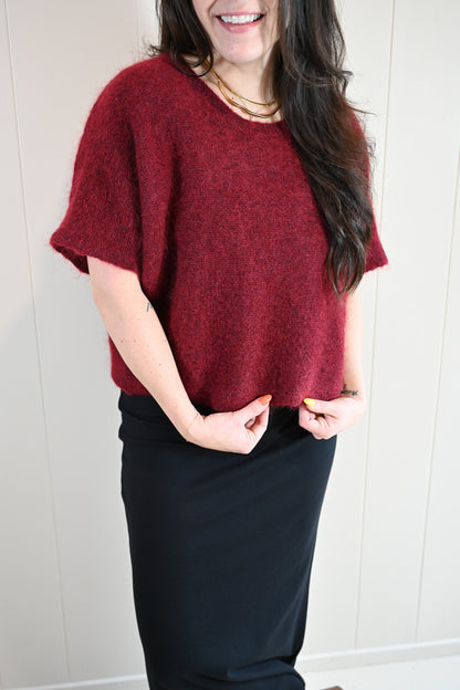 Evergreen Road Short Sleeve Sweater