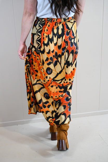 Monarch Lane Butterfly Midi Skirt
