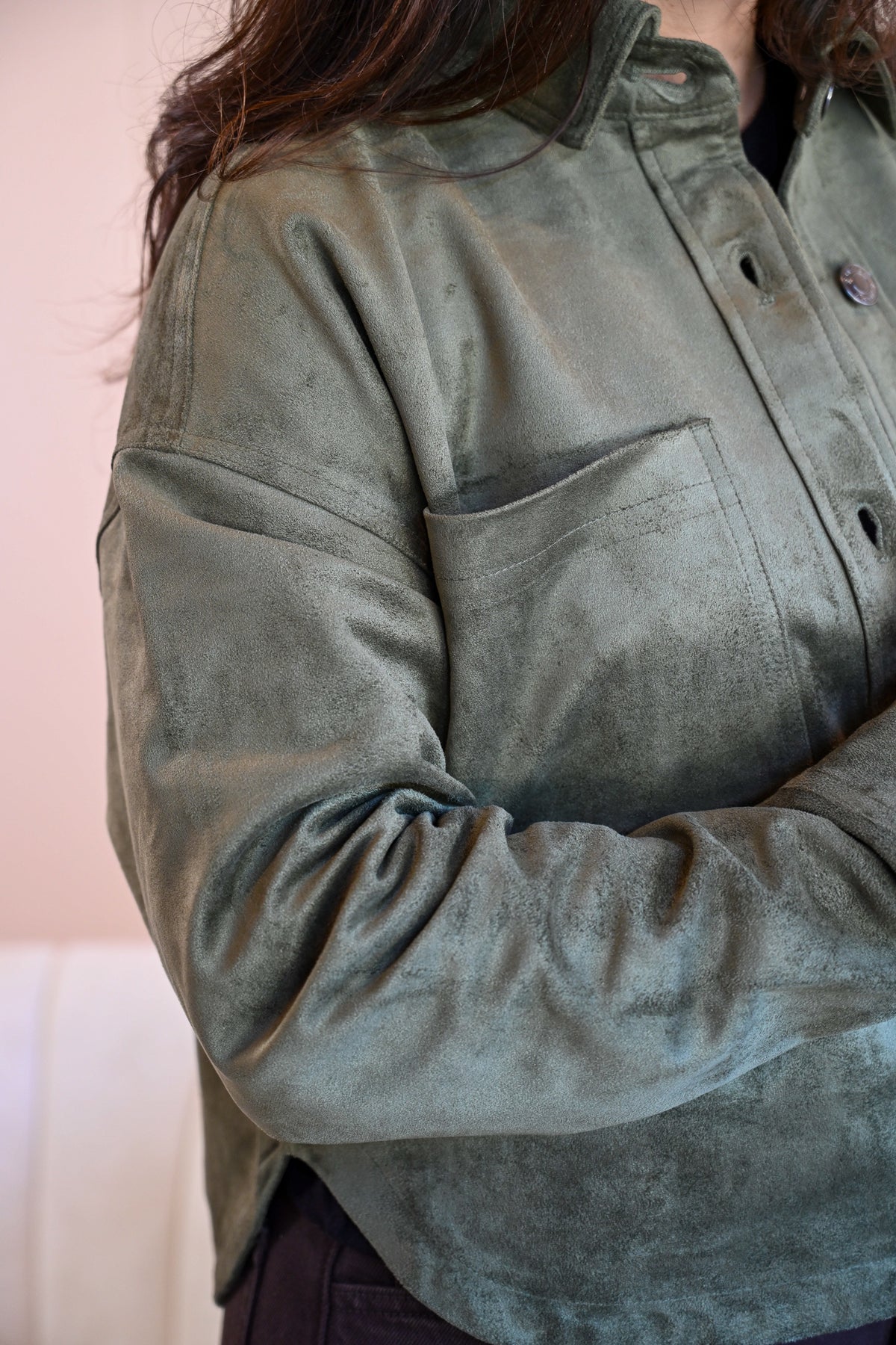 Olmsted Avenue Cropped Suede Jacket