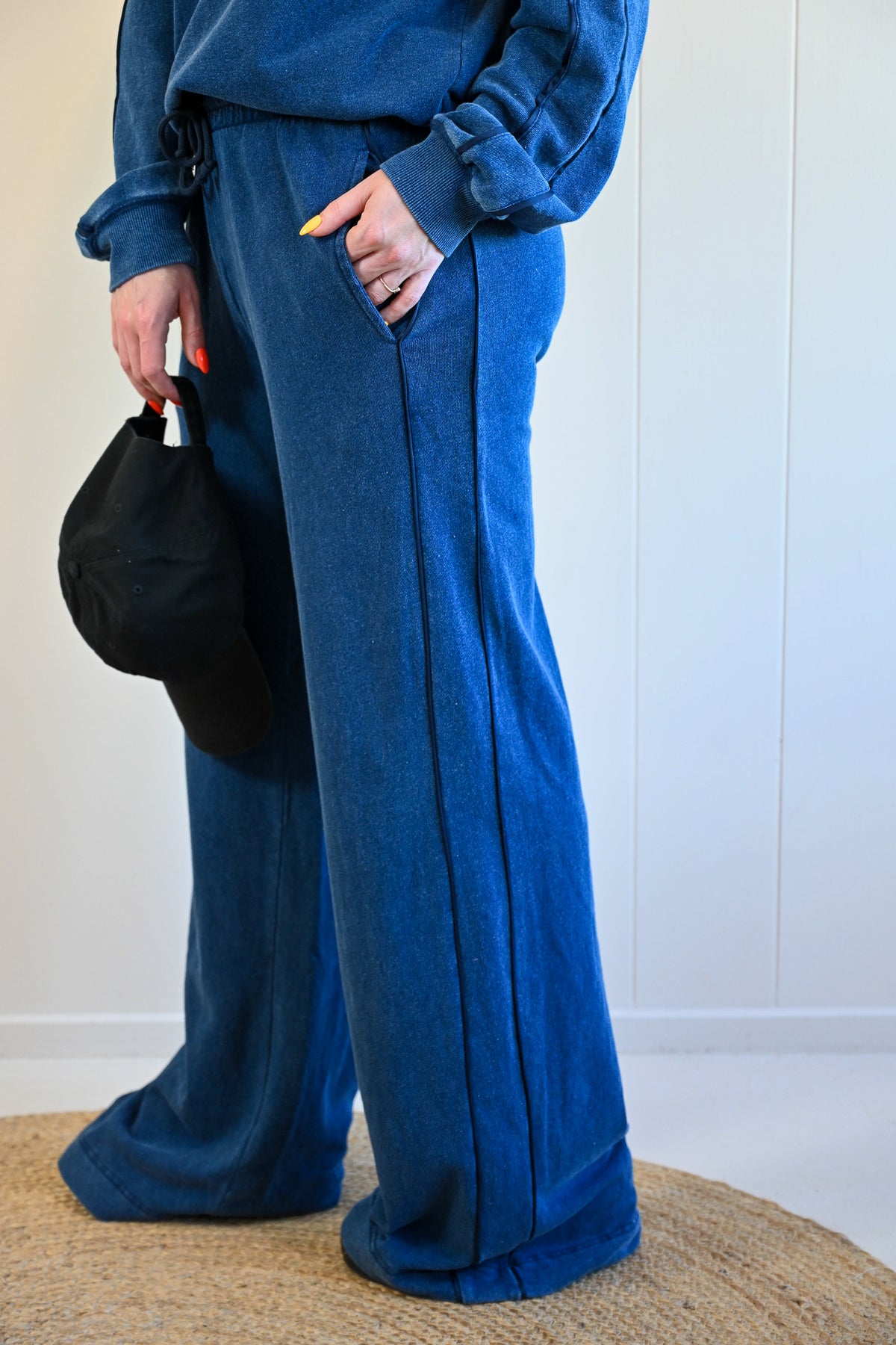 Clyte Street Denim Stripe Track Pant