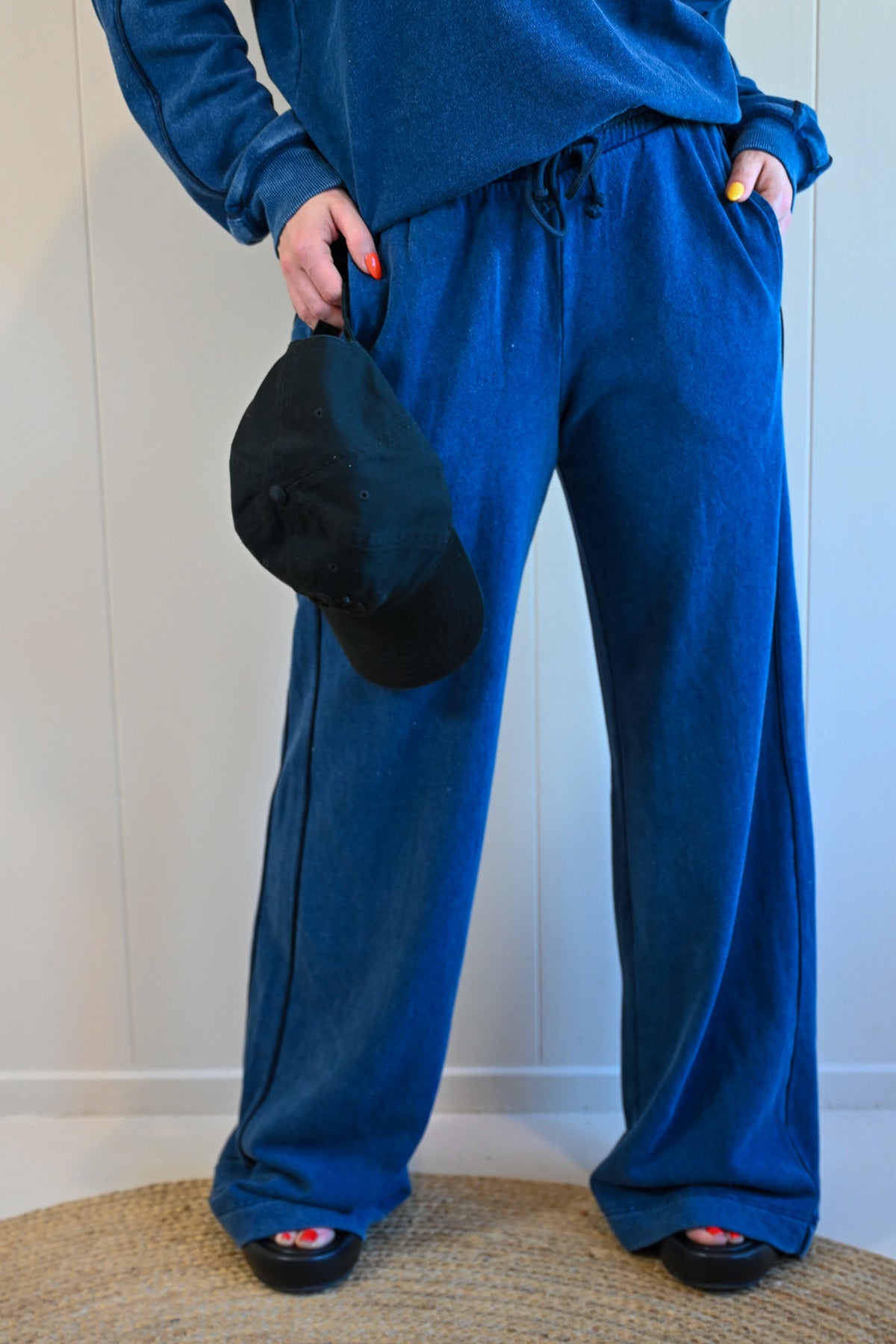 Clyte Street Denim Stripe Track Pant