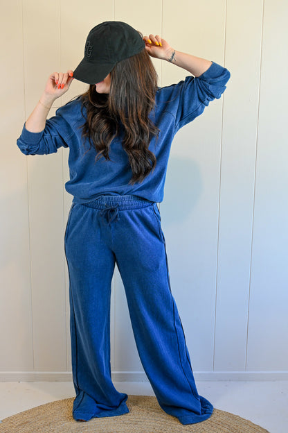Clyte Street Denim Stripe Track Pant