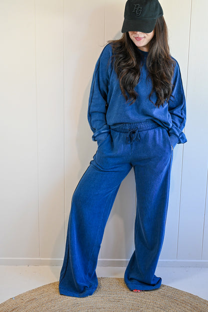 Clyte Street Denim Stripe Track Pant