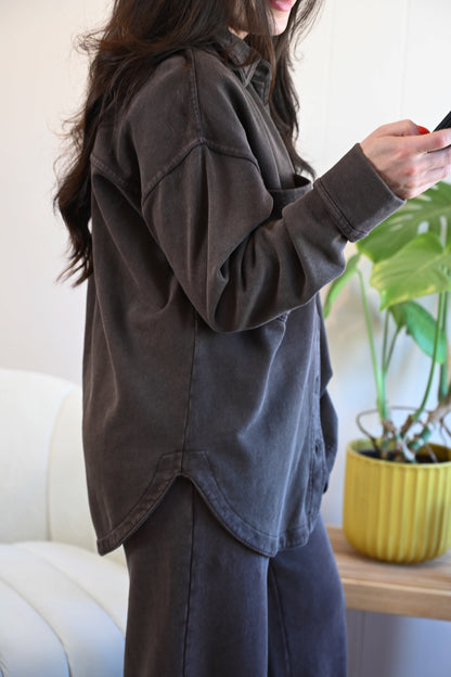 Beacon Knit Jacket - Dark Chocolate