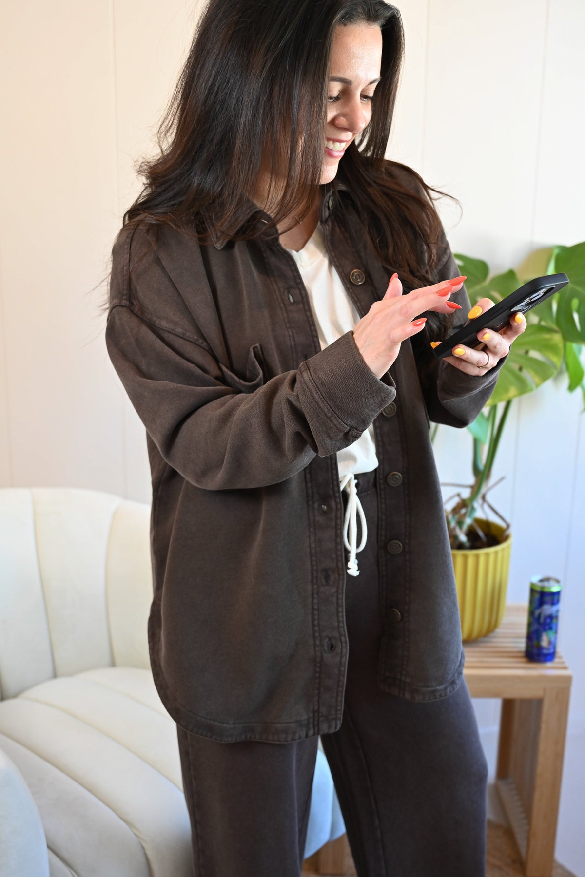 Beacon Knit Jacket - Dark Chocolate