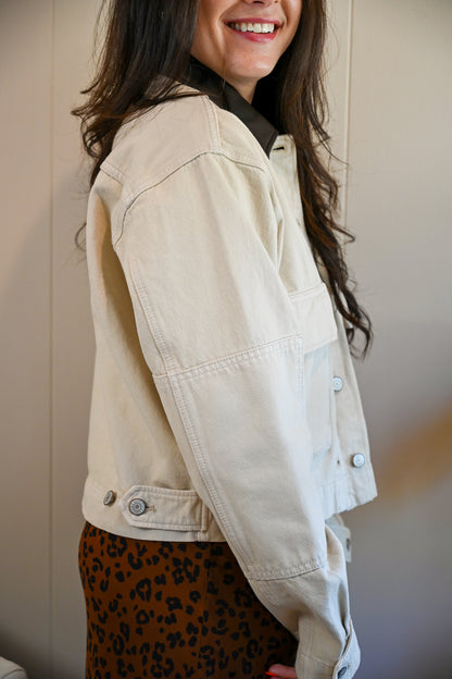 Melrose Street Cropped Chore Jacket