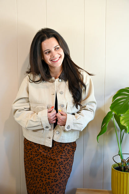 Melrose Street Cropped Chore Jacket