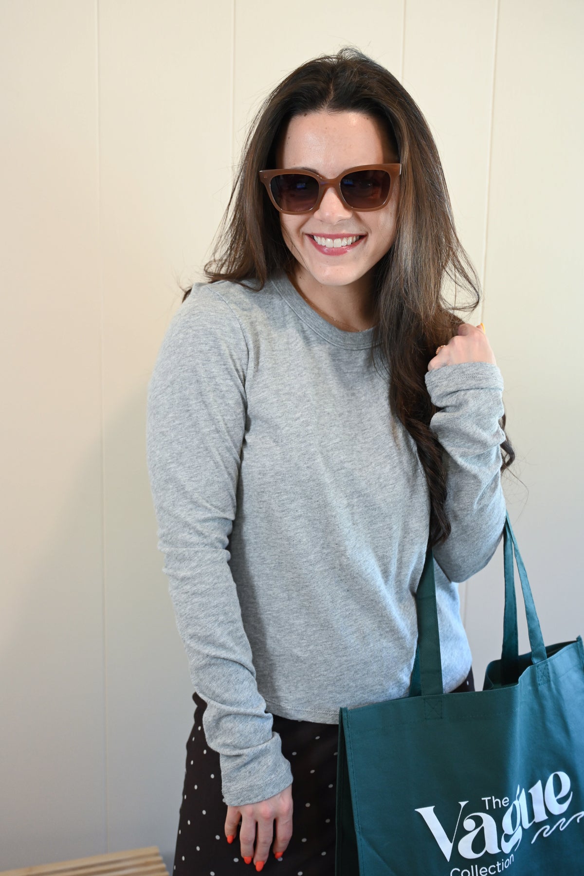 Del Monte Blvd Long Sleeve Tee Fog