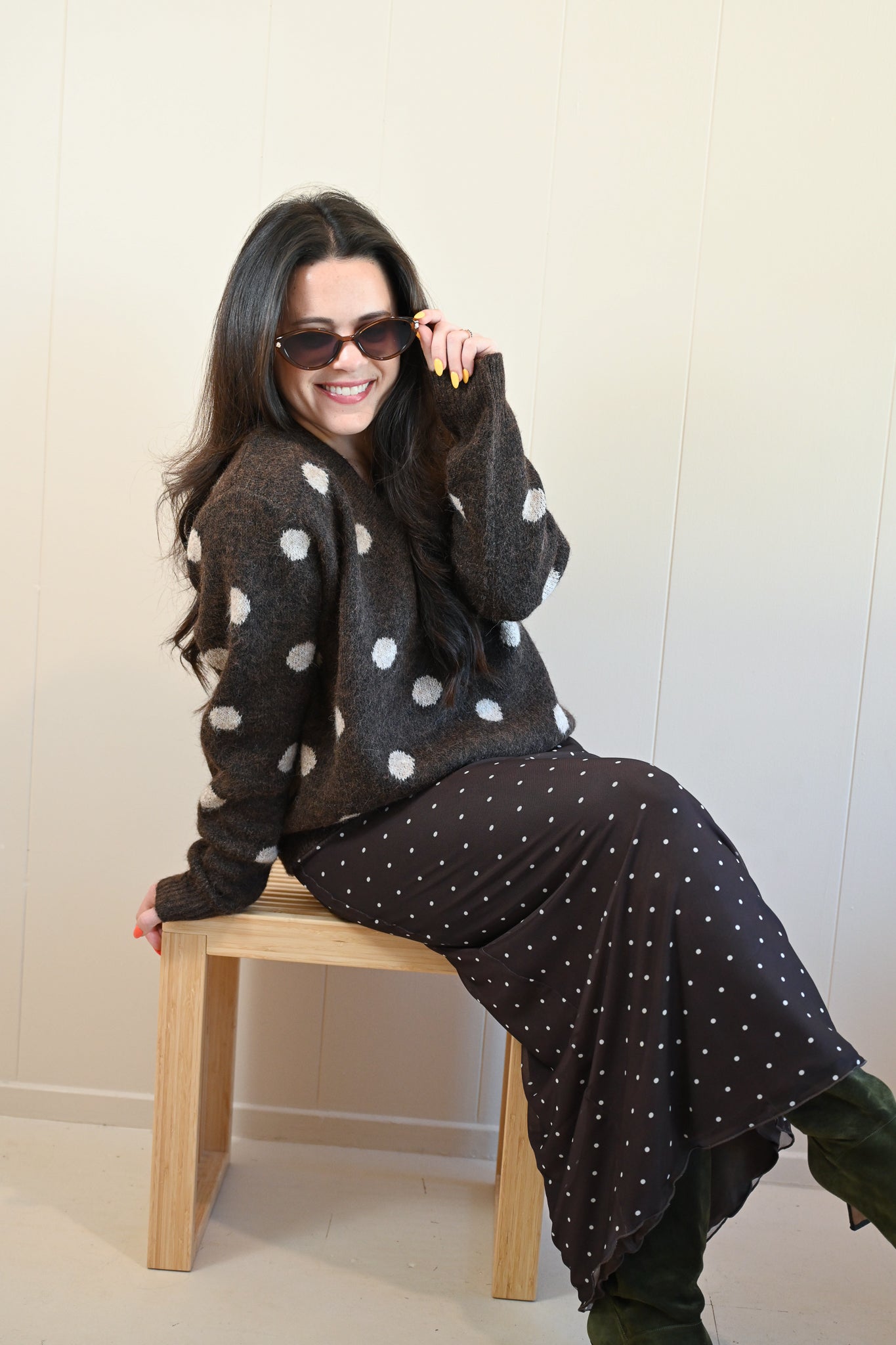 Carmel Avenue Polka Dot Sweater