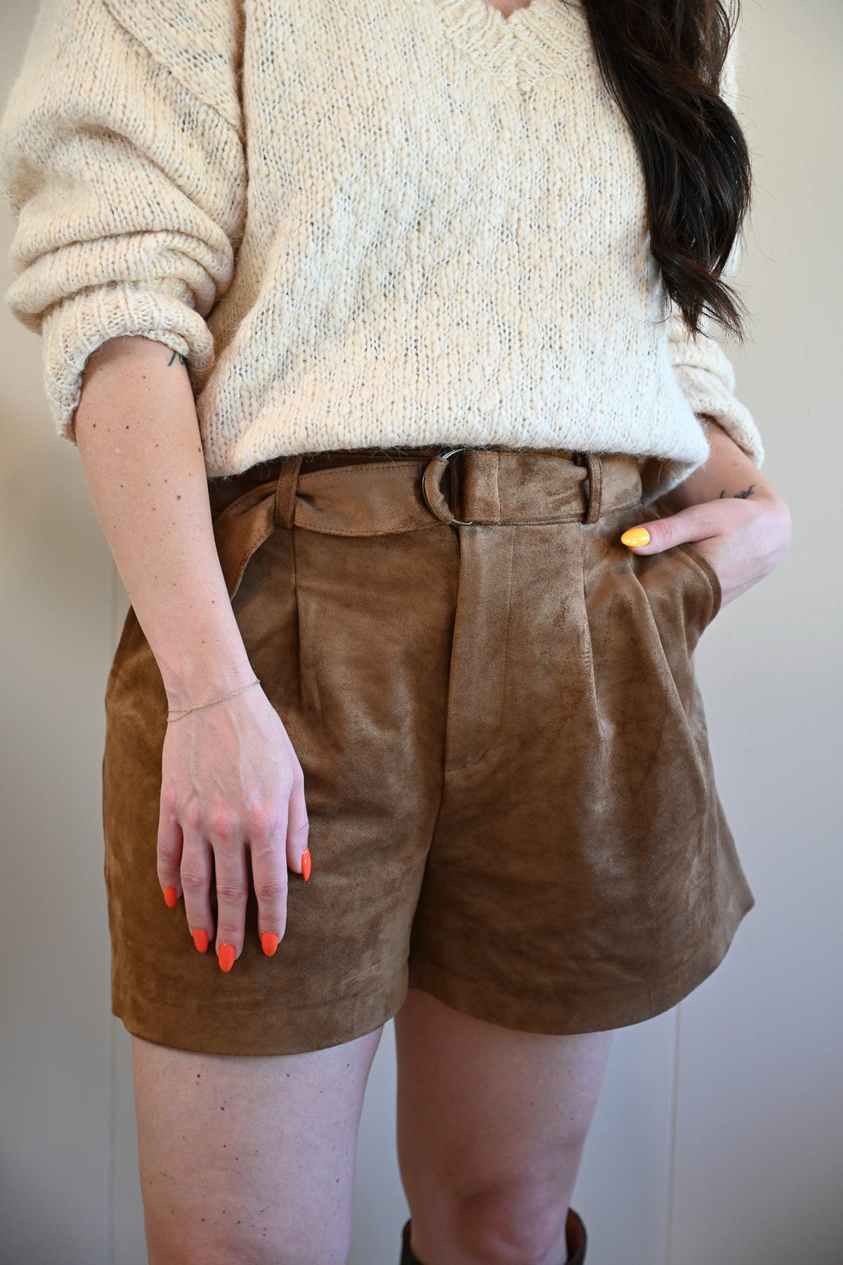 Moreland Avenue Suede Shorts