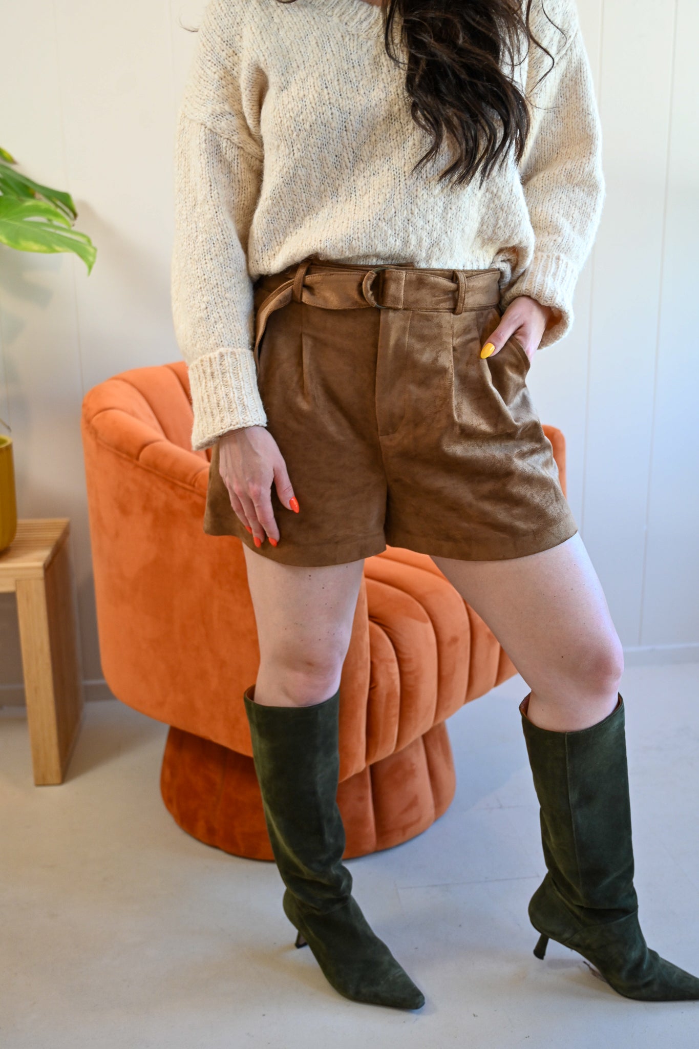 Moreland Avenue Suede Shorts