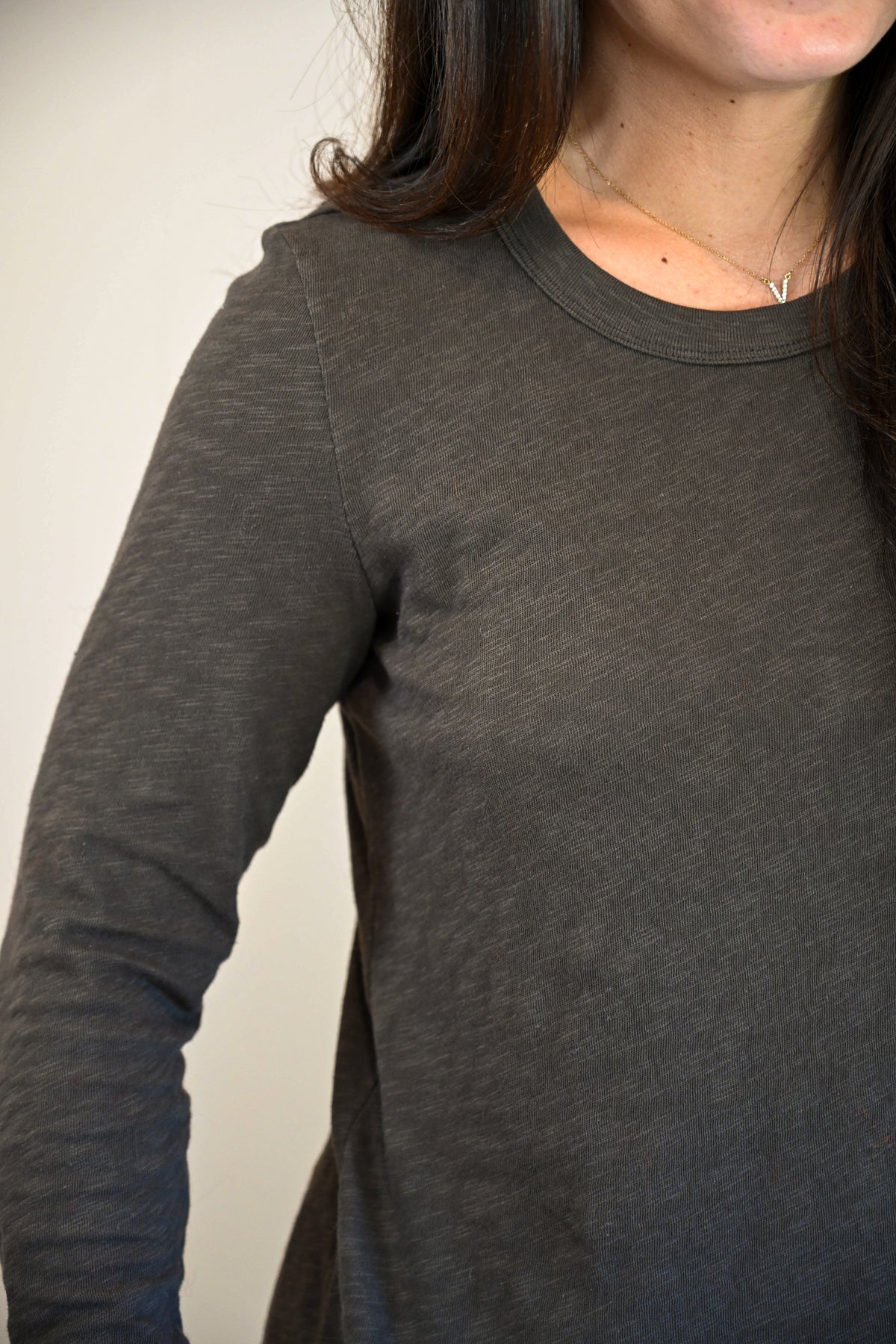 Del Monte Blvd Long Sleeve Tee Cocoa Bluff