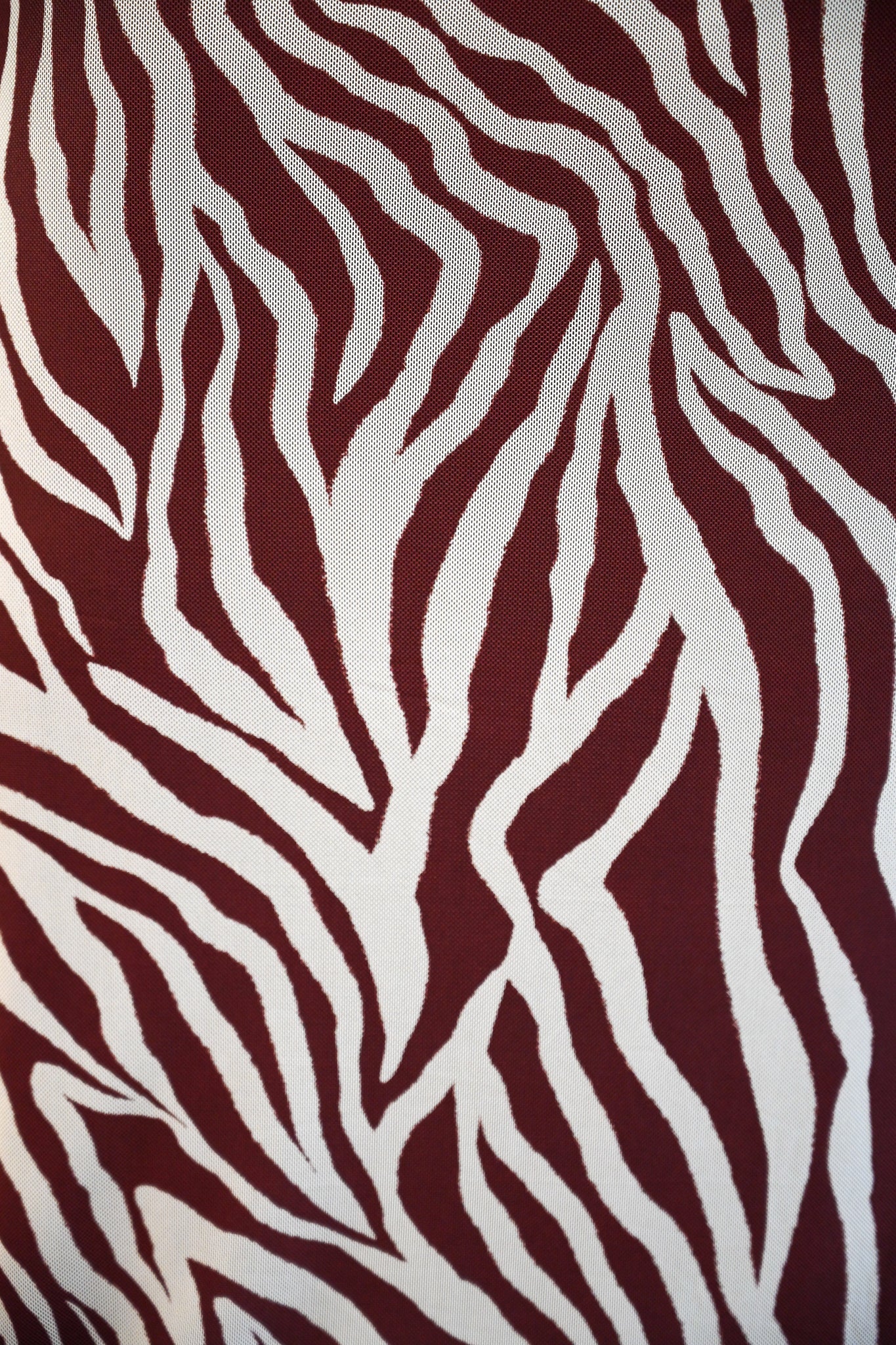 Laine Street Zebra Mesh Midi Dress
