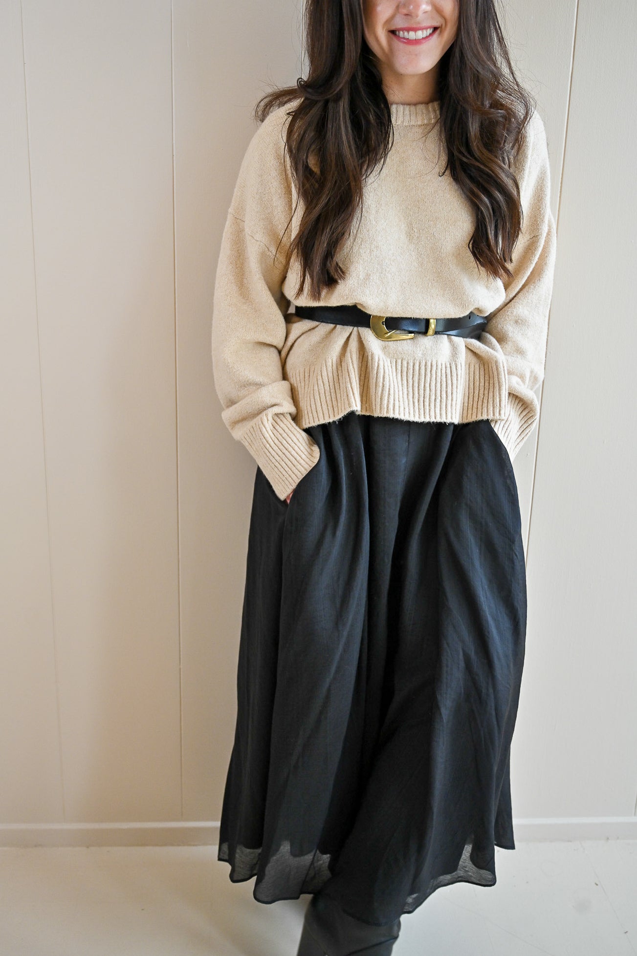 Laurie Tassel Strap Midi Dress